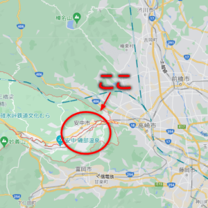 渋沢栄一ロケ地の地図の画像