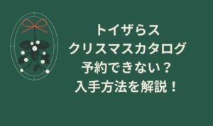 トイザらスのクリスマスカタログは予約できない？入手方法を解説！を説明した画像