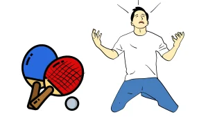 卓球ラバーの交換時期の判断方法を説明した画像